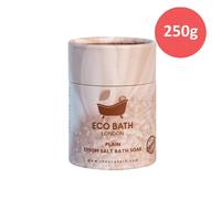 Eco Bath London Unscented Plain Epsom Salt Bath Soak Gift Tube in White | Size: 250g