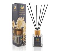 Eco Bath London White Musk Reed Diffuser - Fresh and Sweet Fruits Scented Room Diffuser with Lemon, Mandarin, Green Pear, and Bergamot, 100ml (3.38 Fl.Oz)