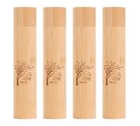Eco Bomboo Scattering Urn - Biodegradable Scattering Tube for Ashes - Small Cremation Urn for Adult Ashes (Family tree, set of 4)
