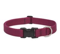 Eco by Lupine Recycled Fibre Adjustable Collar for Large Dogs, Berry, 16 to 28 inch Length x 1 inch Width