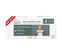 Eco by Naty Baby Nappies - 100% Plant-Based Materials on Skin, Soft, for Sensitive Skin & Super Absorbent (Size 4, 88 Count)