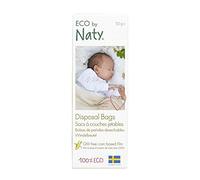 Eco by Naty Ecological Disposable Bags - Baby Nappy Sacks, 100% Compostable and Biodegradable (Pack of 50 pieces)