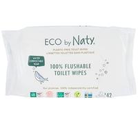 Eco by Naty Flushable Baby Wipes - Compostable and Plant-Based Wipes, Chemical-Free and Hypoallergenic Baby Wipes Safe for Baby Sensitive Skin (504 Count - 12 packs of 42)