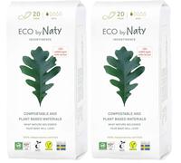Eco by Naty Incontinence Pads Mini for Women's Sensitive Bladder, Absorbent and Discreet (20 Count)