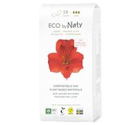 Eco by Naty Panty Liners Large for Women - for daily use, Thin Discreet and with Organic Cotton to keep you fresh (28 Count)