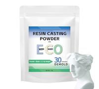 Eco Casting Powder White - Resin Casting Powder | Water Activated Plaster Mix, Quick Plaster Compound, 20-30 Minutes Demoulding for Home Decoration
