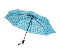 ECO CHIC Automatic Umbrella Windproof Strong Compact Folding Travel Umbrella (Bumble Bee Blue)