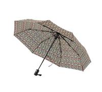 ECO CHIC Automatic Umbrella Windproof Strong Compact Folding Travel Umbrella (Ditsy Black)