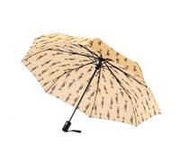 ECO CHIC Automatic Umbrella Windproof Strong Compact Folding Travel Umbrella (Giraffes Beige)