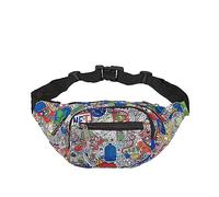 Eco Chic Lightweight Foldable Bum Bag | Water Resistant Adjustable Waist Fanny Pack for Daily Travel | Folds Into Pouch for Storage | Made from Recycled Plastic Bottles (Save The Planet)