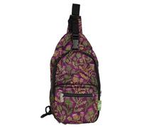 ECO CHIC Lightweight Foldable Crossbody Bag Recycled Plastic Shoulder Backpack Folds Into Pouch for Storage (Thistle Purple)