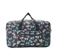 ECO CHIC Lightweight Foldable Holdall Carry on Luggage Travel Duffle Bag (Bike Black)