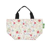 ECO CHIC Lightweight Foldable Insulated Lunch Bag Water Resistant Cooler Bag (Floral Beige)