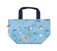 ECO CHIC Lightweight Foldable Insulated Lunch Bag Water Resistant Cooler Bag (RSPB Birds Blue)
