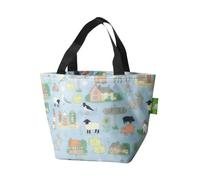 ECO CHIC Lightweight Foldable Insulated Lunch Bag Water Resistant Cooler Bag (Suffolk Blue)