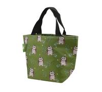 ECO CHIC Lightweight Foldable Insulated Lunch Bag Water Resistant Cooler Bag (Tawny Owl Green)