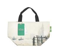 ECO CHIC Lightweight Foldable Insulated Lunch Bag Water Resistant Cooler Bag (The Thames Below Westminster by Claude Monet)