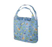 ECO CHIC Lightweight Foldable Reusable Shopping Bag Water Resistant Tote Bag (RSPB Birds Blue)
