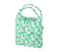 ECO CHIC Lightweight Foldable Reusable Shopping Bag Water Resistant Tote Bag (Shamrocks Beige)
