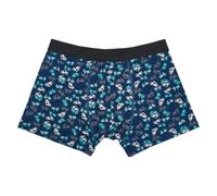ECO CHIC Men's Bamboo Boxers Breathable Hot and Cold Weather Underwear (Bikes Navy, XL)