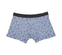 ECO CHIC Men's Bamboo Boxers Breathable Hot and Cold Weather Underwear (Sports Balls Blue, M)