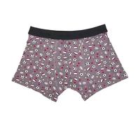 ECO CHIC Men's Bamboo Boxers Breathable Hot and Cold Weather Underwear (Sports Balls Grey, L)