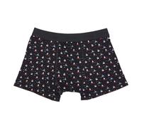 ECO CHIC Men's Bamboo Boxers Breathable Hot and Cold Weather Underwear (Yachts Black, M)