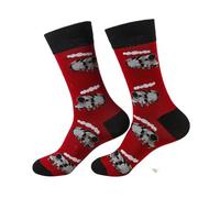 ECO CHIC Mens Bamboo Socks Breathable Hot and Cold Weather UK 6-11 Single Pair (Steam Train Red)