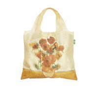 ECO CHIC National Gallery Collection Large Foldable Shopping Bag (Sunflowers by Vincent Van Gogh)