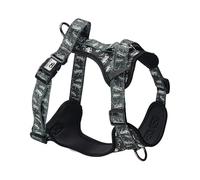 Eco Chic Recycled Comfort Pet Harness Adjustable No-Pull Reflective Padded Dog Vest Harness (4x4 Black Medium)