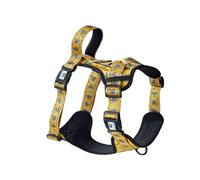 Eco Chic Recycled Comfort Pet Harness Adjustable No-Pull Reflective Padded Dog Vest Harness (Monkeys Mustard Medium)