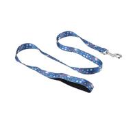 Eco Chic Recycled Dog Lead Double Sided Reflective Machine Washable Pet Leash (Floral Navy Medium/Large)