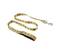 Eco Chic Recycled Dog Lead Double Sided Reflective Machine Washable Pet Leash (Monkeys Mustard Medium/Large)