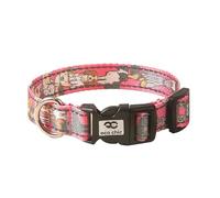 Eco Chic Recycled Reflective Dog Collar Soft Adjustable Pet Collar with Quick Release Buckle (Dogs Pink Medium)