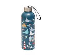 Eco Chic Reusable Thermal Bottle Stainless Steel Leakproof Insulated Water Bottle (Seaside Navy)