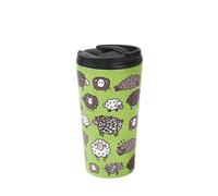 Eco Chic Reusable Thermal Coffee Cup Stainless Steel Leakproof Insulated 330ml Travel Mug (Cute Sheep Green)