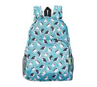 ECO CHIC Unisex's Classic Backpack, Puffins Teal, One Size