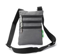 ECO CHIC Water Resistant Recycled Canvas Crossbody Phone Bag (Carbon)