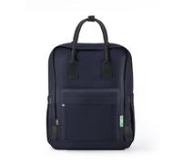 ECO CHIC Waterproof Recycled Canvas Twin Handle Backpack (Navy)