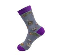 ECO CHIC Womens Bamboo Socks Breathable Hot and Cold Weather UK 4-8 Single Pair (Cute Sheep Lilac)