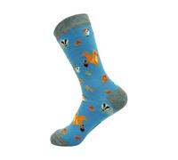 ECO CHIC Womens Bamboo Socks Breathable Hot and Cold Weather UK 4-8 Single Pair (Woodland Blue)