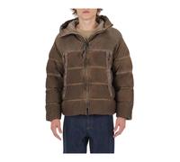 Eco-Chrome R Mixed Goggle Down Jacket - male - C.P. Company - Winter Jackets - Brown - S - Jackets S