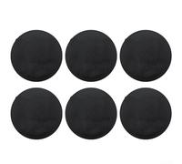 Eco Conscious Dining Experience with Our PVC Woven Placemat Set Six Elegant Round Designs Available (Black)
