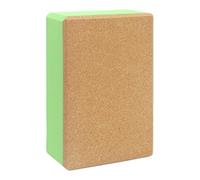 Eco Cork Yoga Brick - Firm Support Exercise Block, Textured Grip Surface, Portable Design | For Stability In Poses Pilates Training Physiotherapy