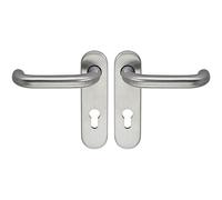 ECO D110/KS Handle Set with Short Plate PZ for Escape Doors, Door Thickness 40-66 mm, Stainless Steel Door Handle