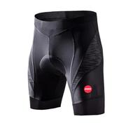 Eco-daily Men's Cycling Shorts Padded Bicycle Riding Half Pants Bike Biking Cycle Tights (Reflective Print-black, Large)