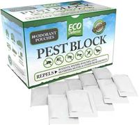 Eco Defense Pest Control Pouches - All Natural - Repels Rodents, Silverfish, Spiders, Roaches, Ants, Moths, Squirrels, & Other Pests