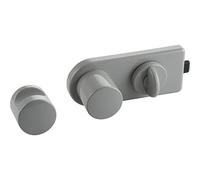ECO Divider Lock with Deadlock (Plastic Lock), Plastic Grey