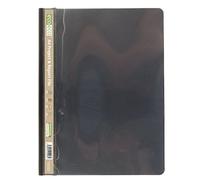 eco-eco 4 x A4 50% Recycled Strong Black Project File Prong Clip Report Folder