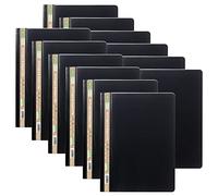 eco-eco A4 50% Recycled 2 Prong Project and Report File, Black (Pack of 12), eco048x12